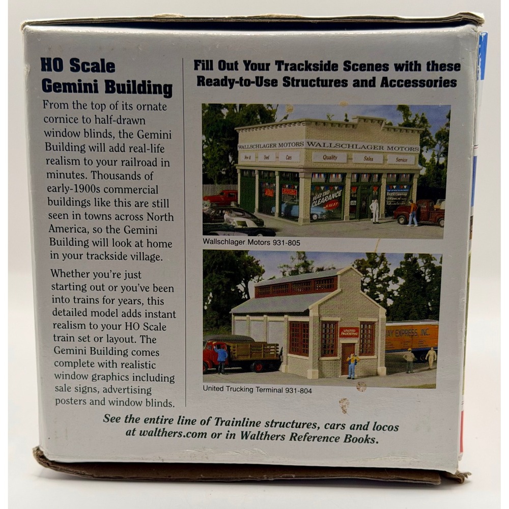 Walthers Trainline 931-806 Gemini Building HO Scale Assembled in Box - Picture 4 of 6